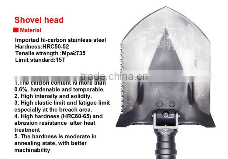 Wilderness Survival Kit for Self-Driving/Essential Survival Kit/Outdoor Multifunction Shovel saw flashlight axe knife ice-axe