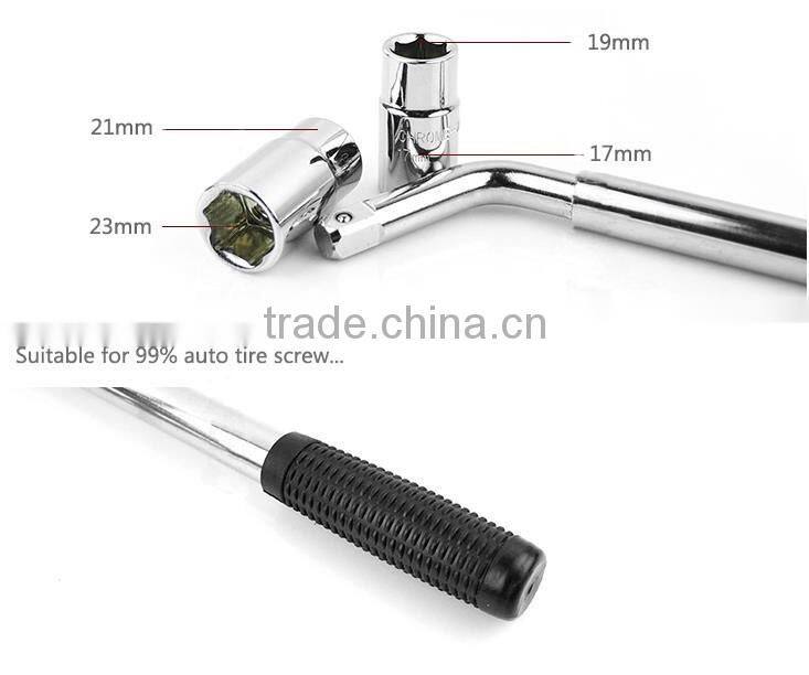 L telescopic wheel nut wrench L type socket tyre spanner set