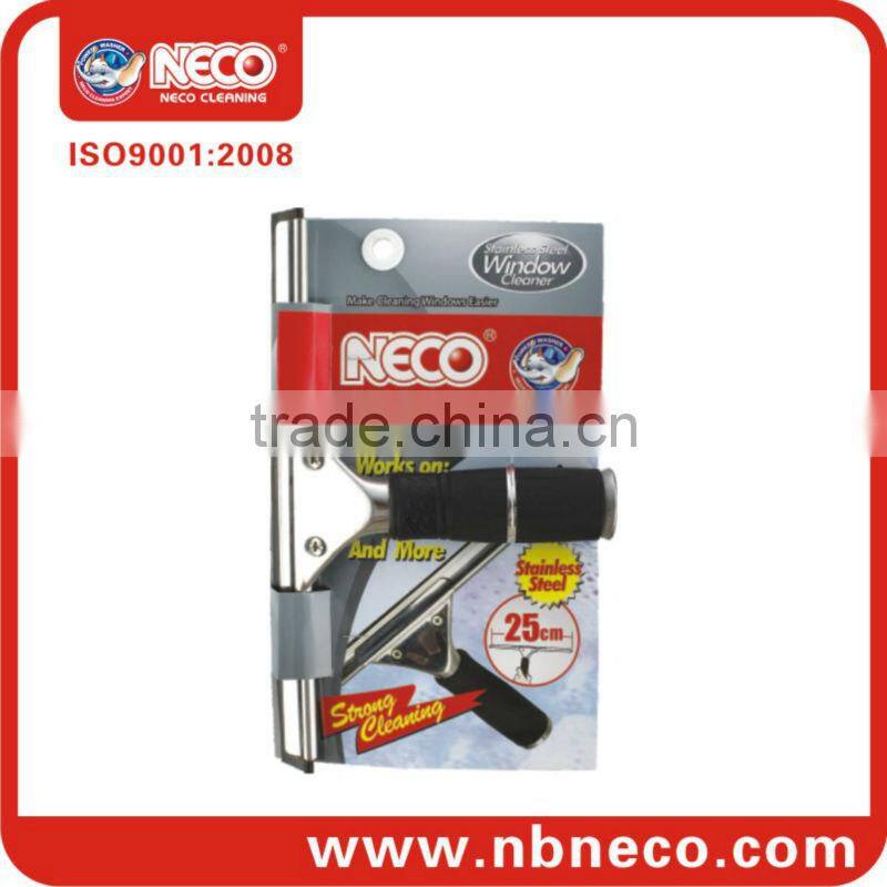 Industrial stainless steel window squeegee