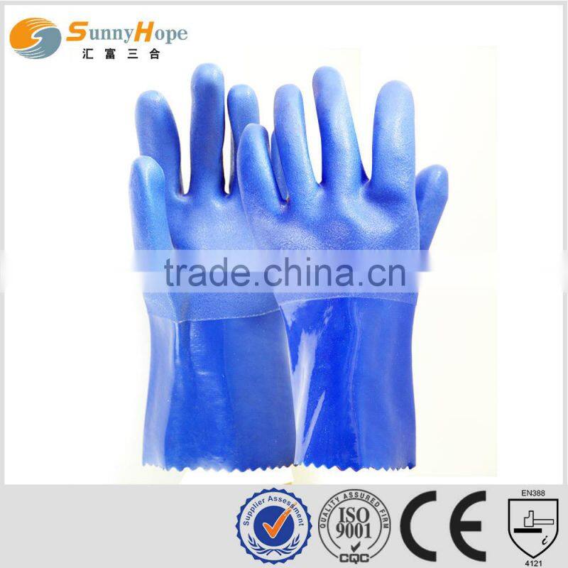 sunnyhope blue pvc dotted gloves