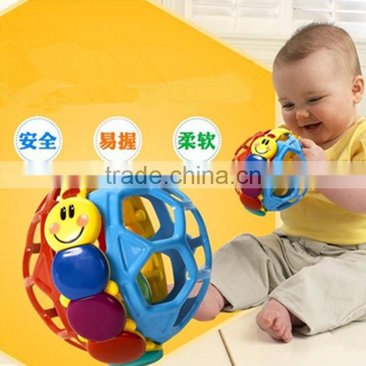 Early Educational Toy Ball Bendy Ball Plastic Baby Rattle