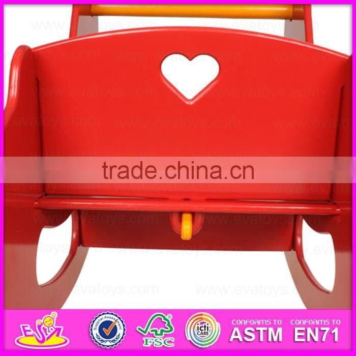 2016 brand new wood rocking horse, kids' rocking horse, lovely wooden rocking horse W16D082A