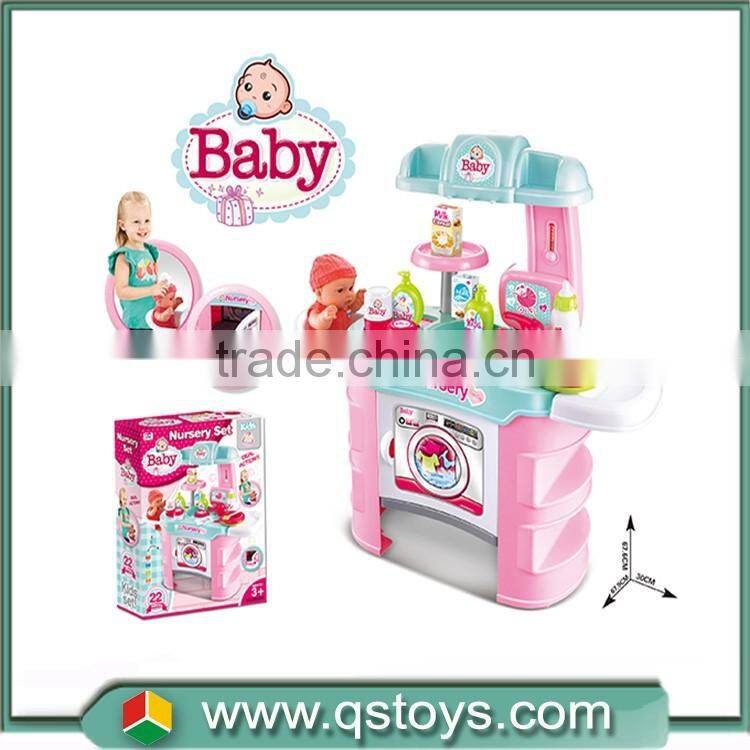 Fashion Children Role Play Plastic kitchen accessories set toys for kids girls