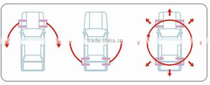 Set of four 1000lb car wheel dolly steel swivel wheels