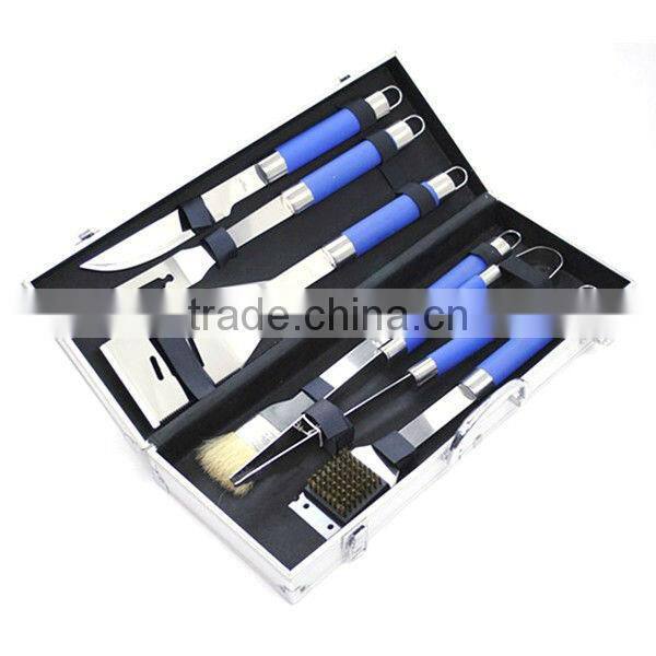 BQ-0094 / 5 pcs painting hollow handle barbecue tools