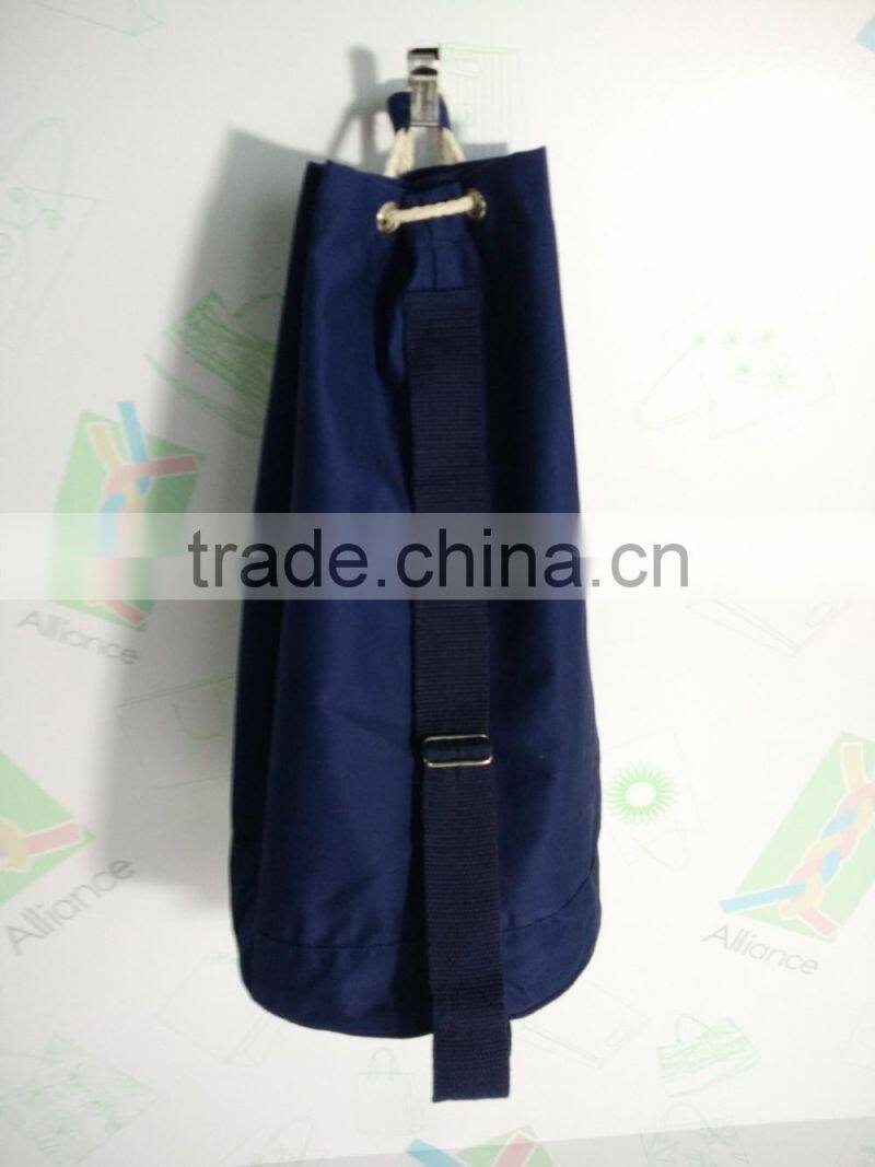 Hot sell fashion outdoor camping travel bag big round bucket message bag unisex canvas backpacks