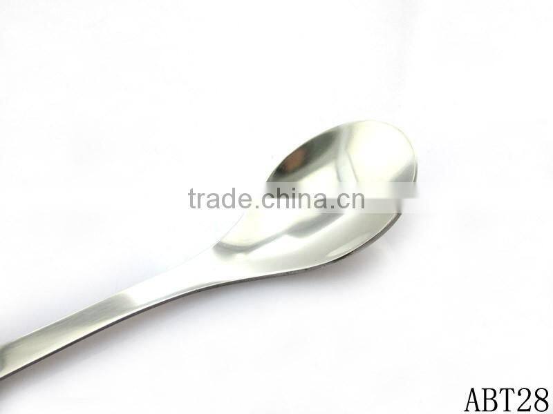 High grade long smile face handle stainless steel spoon