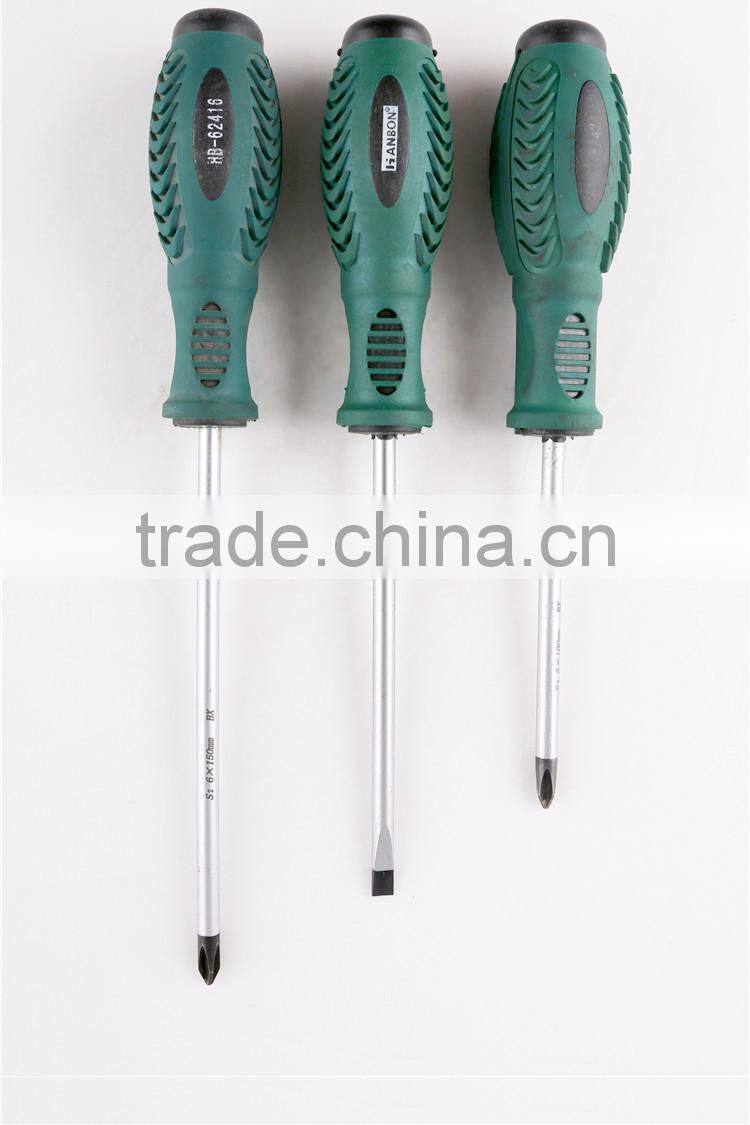 Industrial comfortable screwdriver of stainless steel