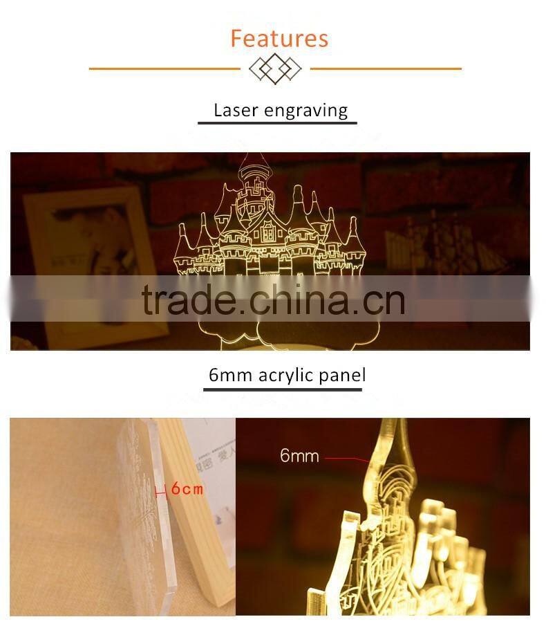 Romantio 3D Night Lights birthday present Valentine's day gifts diy custom gifts