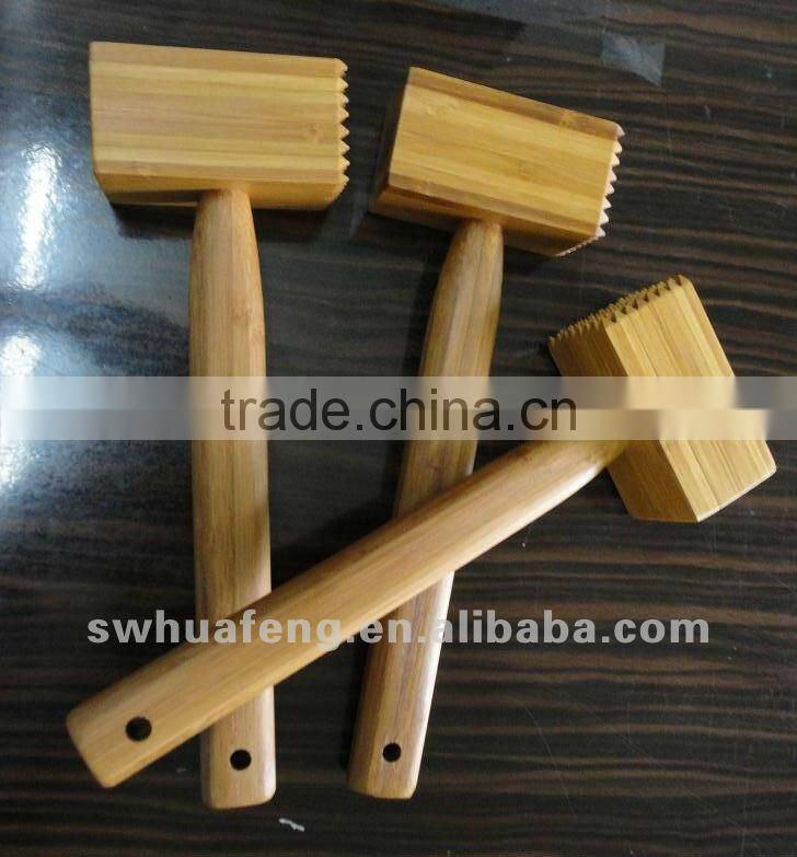 2017 wholesale natural bamboo kitchen meat hammer