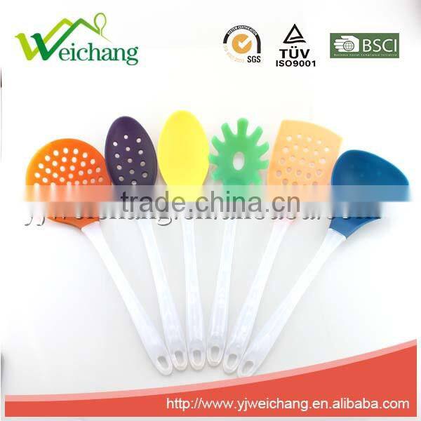 WCKT291B Premium Nylon utensils spoon Cooking Utensil Gadgets Set with PP handle (Multi-color)