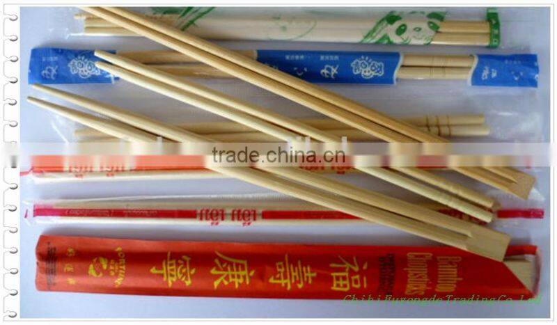 Custom disposable chinese bamboo twin chopsticks