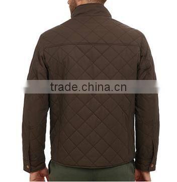Men's long sleeve quilted nylon jacket