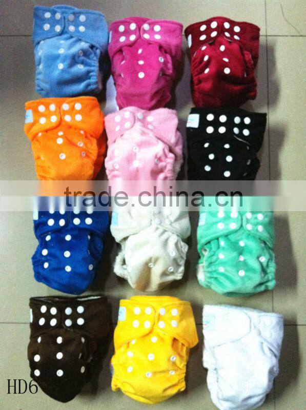 Double Row Snaps One Size Fits All Organic Cotton Baby Cloth Diapers