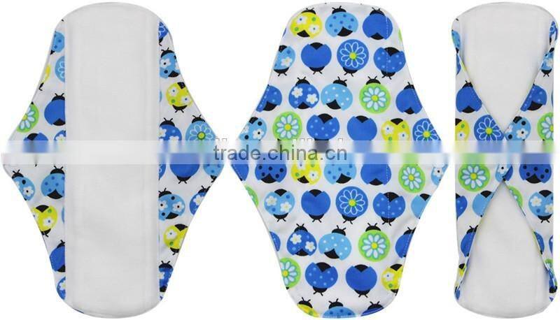 OEM Super Absorbent, Soft,Safe, Waterproof,resuable polar fleece inner cloth menstrual pad
