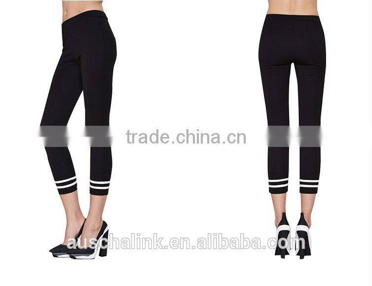 auschalink wholesale new design contrast stripe youth baseball pants
