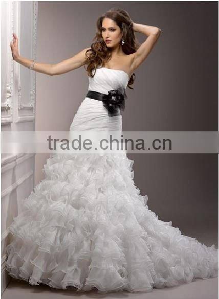 simple boat neck lace long sleeve corset wedding dress