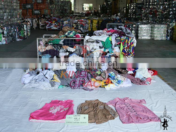 Warehouse Recycling Ladies Cotton Blouse used clothes