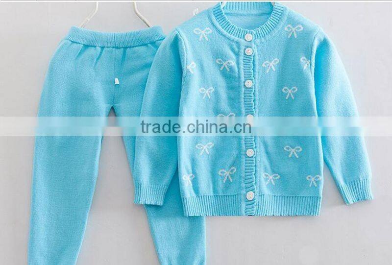 2016 newest newborn baby sweaters 2 pieces playsuit track suits