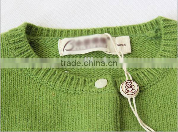 Korean style girls cardigan sweater design solid color cotton sweater