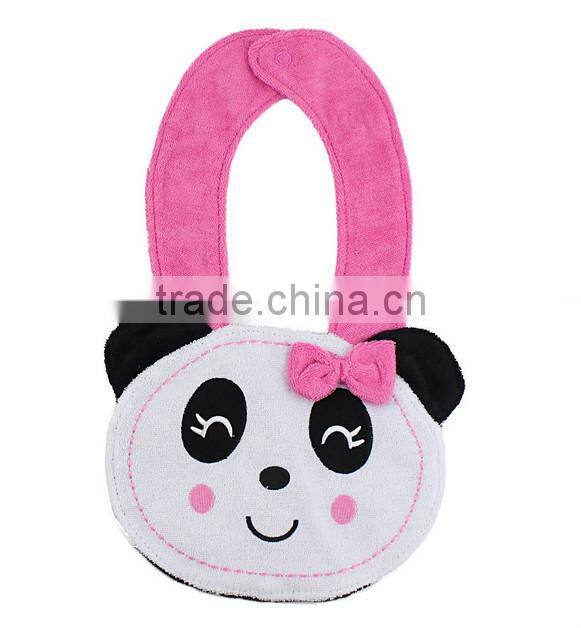 Wholesale alibaba applique cotton custom soft animal wholesale dental baby bibs necklace