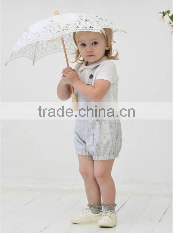 high quality 100% linen baby girl clothes vintage romper little girl overalls custom