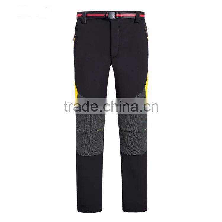 MEN'S softshell pants Outdoor Men's Slim Trousers Fishing pants fleece inside