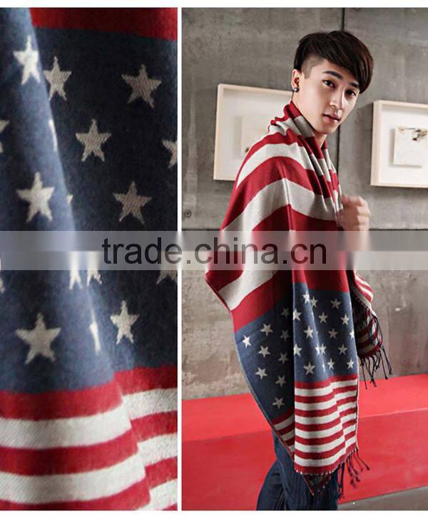 1 pc spandex material Couple design American flag fashion scarf,latest scarf design,shawl