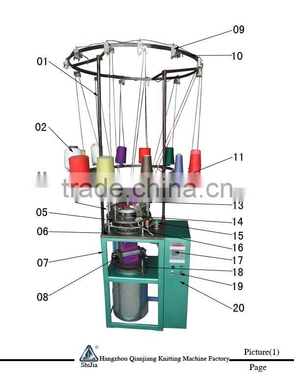 QJF-MZ-236 low price automtic jacquard hat and scarf circular Knitting Machine