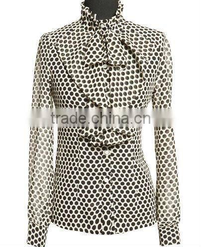 fashion chiffon top/blouse, high fashion womens clothing