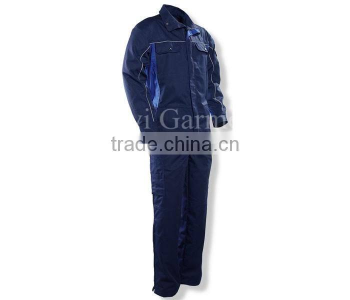 65%polyester 35%cotton elastic waist wholesale workwear coverall