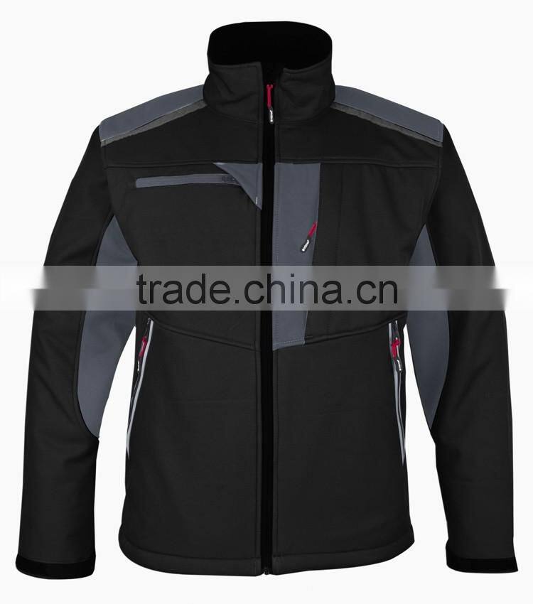 Waterproof workwear 3 layer soft shell jacket