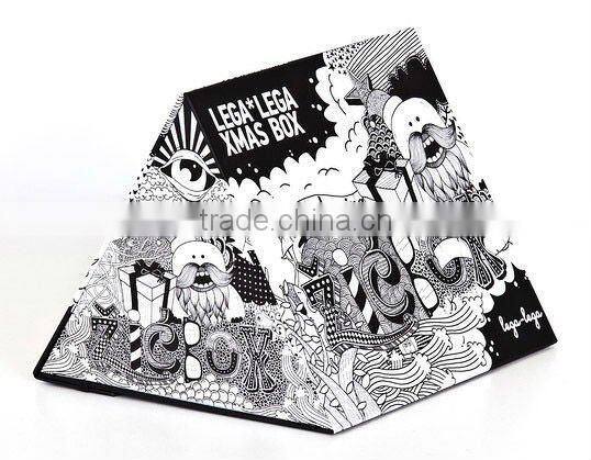 vogue triangle cardboard Xmas gift box