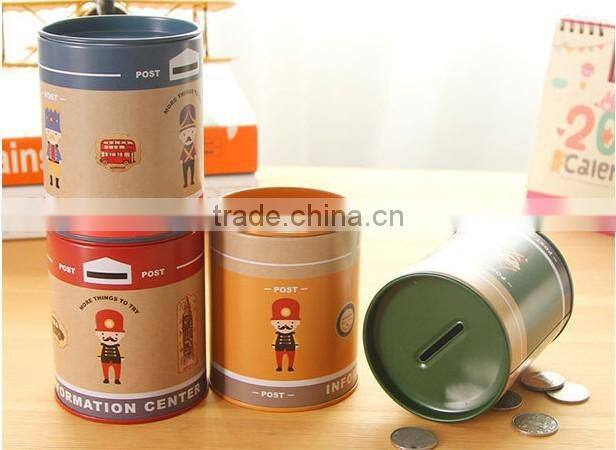 Metal round pig bank/Piggy coin bank/Money bank box