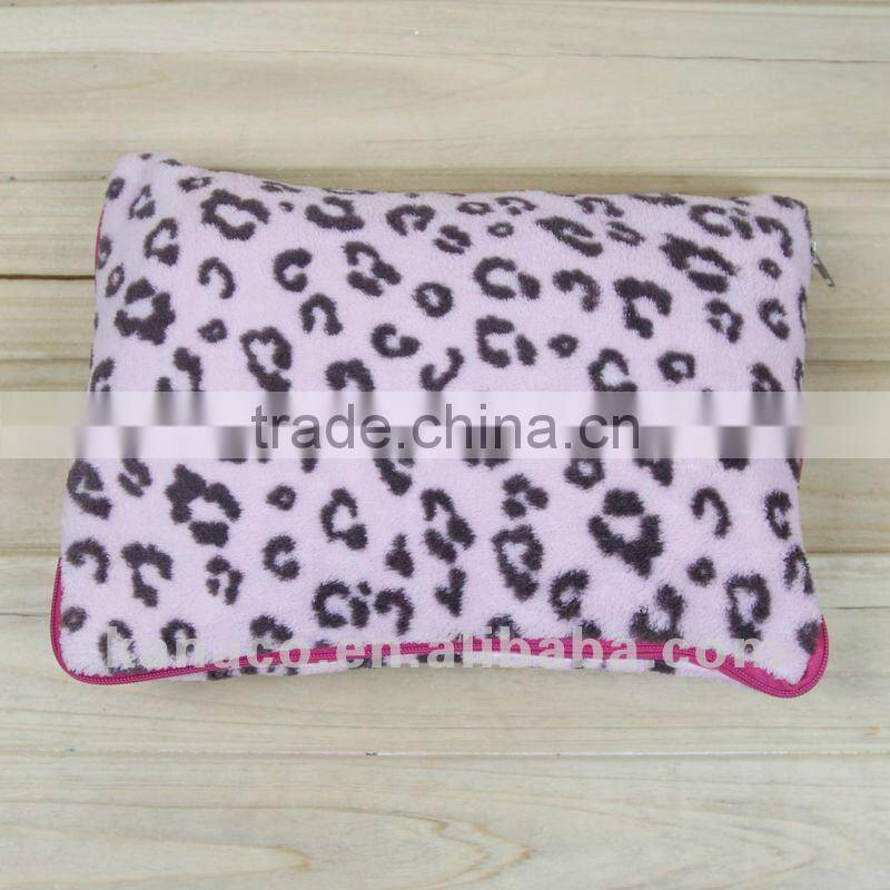 Airplane Travel Coral Fleece Blanket with Eyeshade(KN-BL-35)