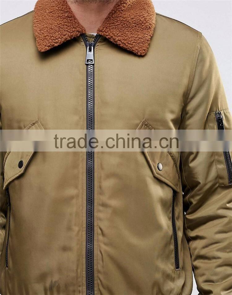 Shandao OEM custom warm winter long sleeve men korean fur coat
