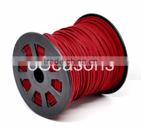 Wholesale Handmade 2.5mm Wide Red Velvet Cord for Necklace
