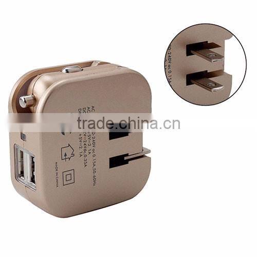Double USB Charger Traveling Creative Car Wall Filled With Smart Phone Charger