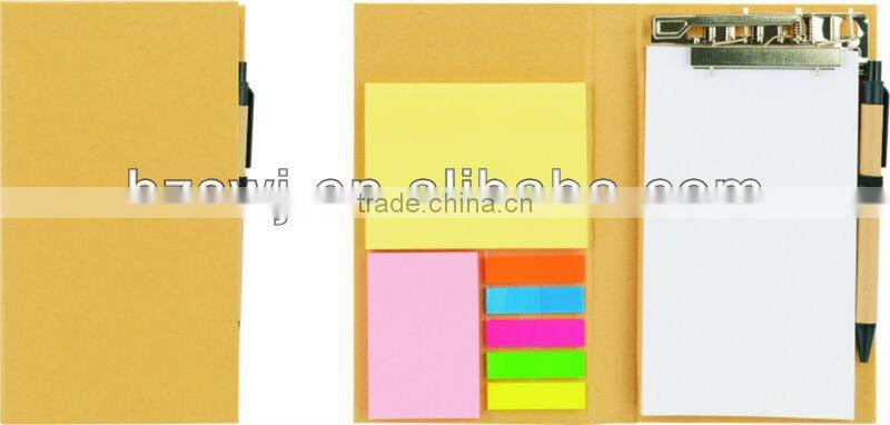 clip notebook folder with notepad noteflags