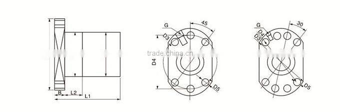 high precision ball screw sfu 1605 for mechanical industry