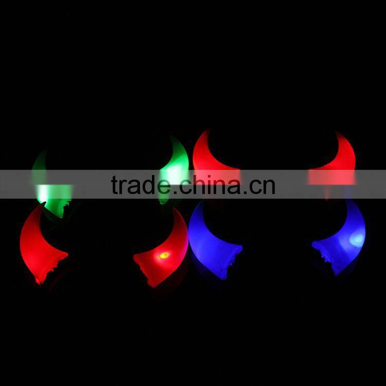 Halloween party colorful led Hair band lashing ox horns hair band