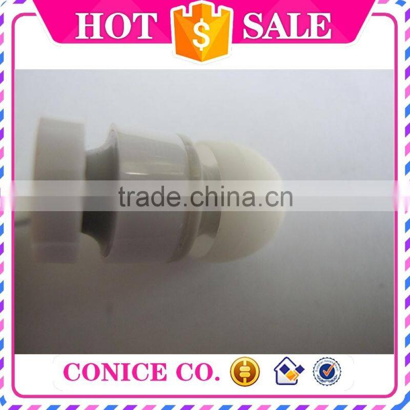 fancy quality white flat cable earbuds magic sound stereo in-ear earphone with mic