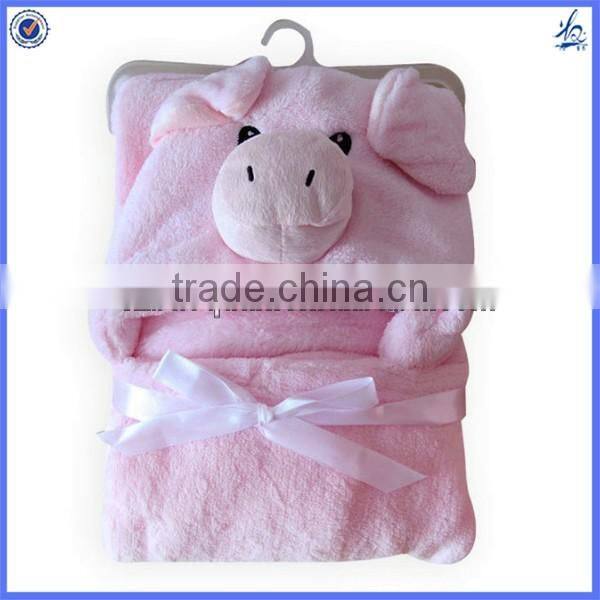 3D animal super soft plush cotton knitted baby blanket wholesale