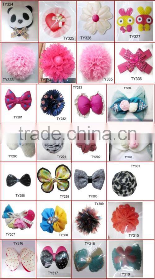 Pure White fabric crabapple flower hair clip hair accessory