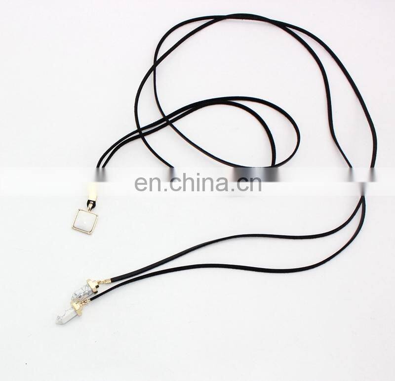 Black Faux Suede Choker Necklace