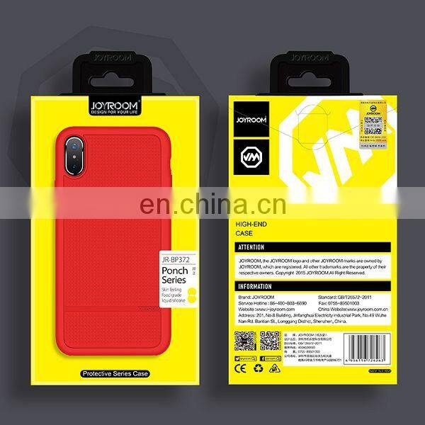 Ponch Series Liquid Silicone Coated PC Back Cover Case for iPhone X - Red