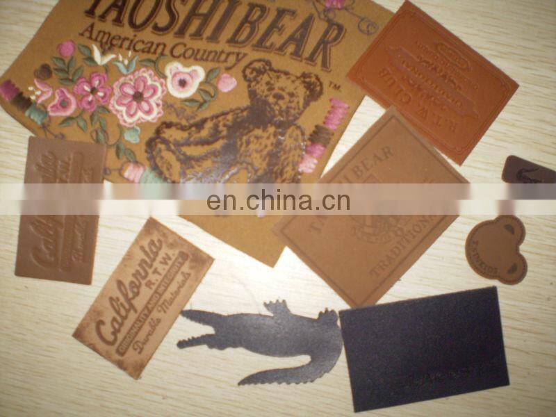 jeans leather labels