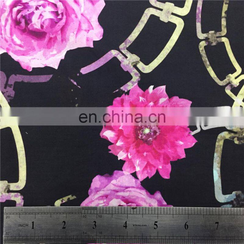 new design cotton digital print fabric with floral
