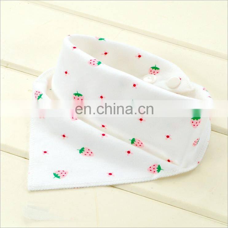 2016 Latest baby product hot selling organic cotton custom baby drool bibs bandanas