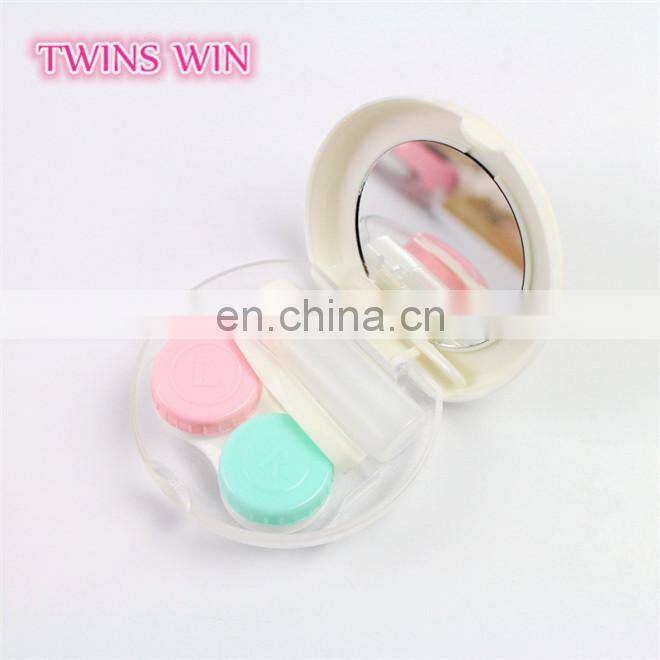 England 2018 hot sale stock design round shaped cartoon cute animal plastic eye glasses case box custom print with logo